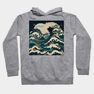 great wave of foam Hoodie